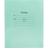 Тетрадь в зеленом офсете 24л., линия, штука, внутр.блок 100% белизна