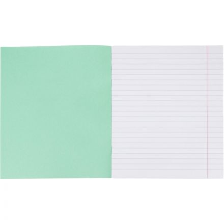 Тетрадь в зеленом офсете 24л., линия, штука, внутр.блок 100% белизна