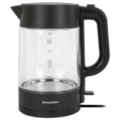 Чайник BRASSON (БРАССОН) KT-727, 1,7 л, 2200 Вт, стекло, графит, подсветка, 455190
