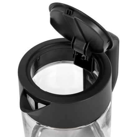 Чайник BRASSON (БРАССОН) KT-727, 1,7 л, 2200 Вт, стекло, графит, подсветка, 455190