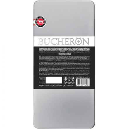 Шоколад BUCHERON горький шоколад ж/б 100г