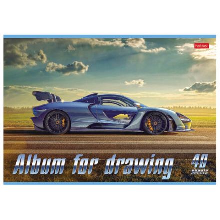 Альбом для рисования, А4, 40 л., скоба, обложка картон, HATBER, 205х290 мм, "Ассорти_Выпуск №2", 074748, 40А4В