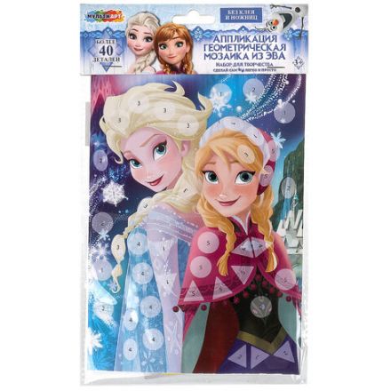 Фигурная мозаика из ЭВА, АССОРТИ 7 видов, 15х21 см, на картоне, МУЛЬТИ АРТ, 5926