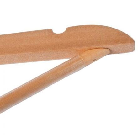 Вешалка Jas Плечики Attache CU3014 плоск. перек, бамбук/кр. хром антиванд.