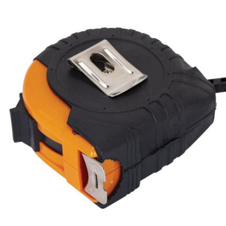 Рулетка измерительная 7,5 м х 25 мм, обрезиненный корпус, с фиксатором, ГРАНДМАСТЕР Original, 671346