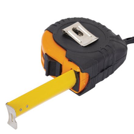 Рулетка измерительная 7,5 м х 25 мм, обрезиненный корпус, с фиксатором, ГРАНДМАСТЕР Original, 671346