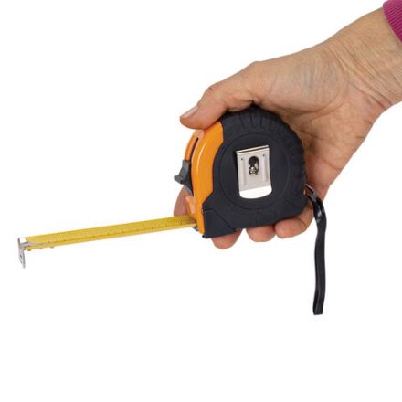 Рулетка измерительная 7,5 м х 25 мм, обрезиненный корпус, с фиксатором, ГРАНДМАСТЕР Original, 671346