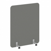 R-line Перегородка на металлических опорах, на роликах DP.R-120-150 Металлик/Серый металл 1200*18*1500