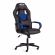 Кресло DRIVER (22) кож/зам/ткань, черный/синий, 36-6/TW-10