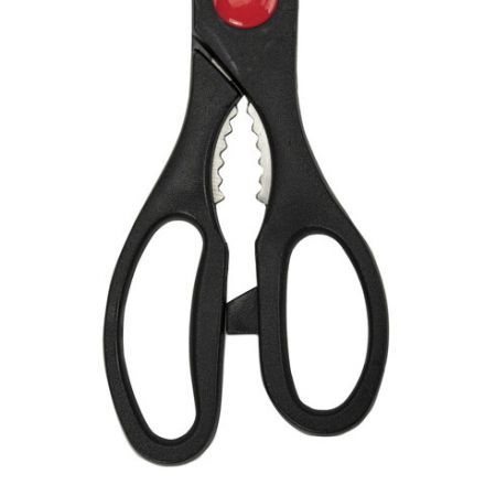 Ножницы кухонные DASWERK (ДАСВЕРК), 210 мм, с орехоколом, зазубренные, 608905