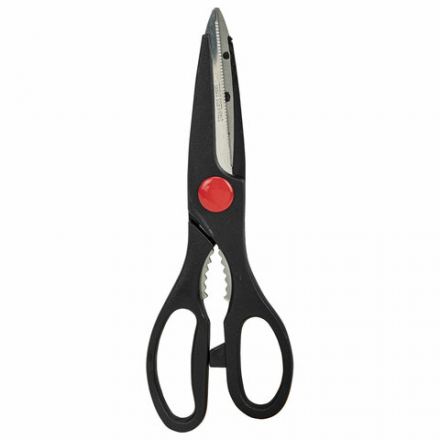 Ножницы кухонные DASWERK (ДАСВЕРК), 210 мм, с орехоколом, зазубренные, 608905