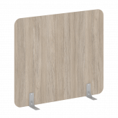 R-line Перегородки на металлических опорах на фетровых подпятниках DP.F-140-120 Дуб аттик/Серый металл 1400*18*1200