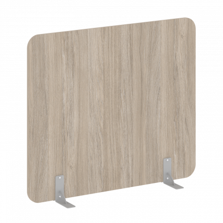 R-line Перегородки на металлических опорах на фетровых подпятниках DP.F-140-120 Дуб аттик/Серый металл 1400*18*1200