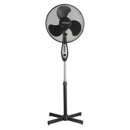 Вентилятор напольный SONNEN FS40-A55, d=40 см, 45 Вт, 3 скоростных режима, таймер, черный, 451035 Вентилятор напольный SONNEN FS40-A55, d=40 см, 45 Вт, 3 скоростных режима, таймер, черный, 451035