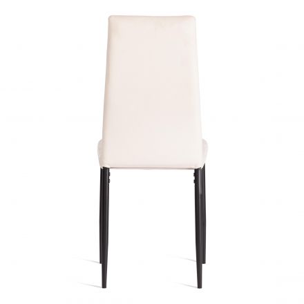 Стул Easy (mod. 24-1) металл, вельвет, 49 х 41 х 98 см, light beige (светло-бежевый) HLR2 / черный