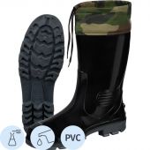 Сапоги мужские цв.черный мод.431/30 (р.44) ПВХ с надставкой