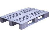 Паллет 1200х800х150 перфорированный (версия 2), на 3-х полозьях  серый