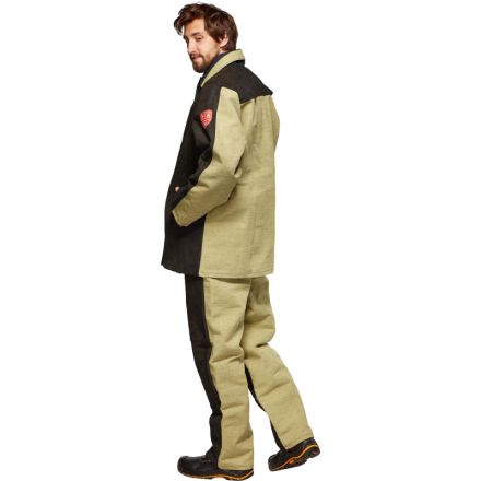 Костюм сварщика брезент+спилок кур/брюки (модель КС09) (р.60-62) 182-188