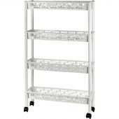 Этажерка PR_Keeplex Light на колесиках 4х секцион. длинная белое облако