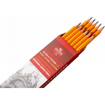 Карандаш чернографитный KOH-I-NOOR 1500/7B, б/ласт,  150007B01170RU