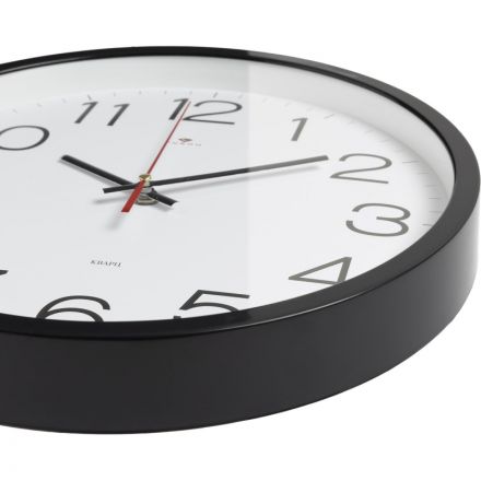 Часы настенные круг d=30см, корпус черный Классика арт.3027-121B Часы настенные круг d=30см, корпус черный Классика арт.3027-121B