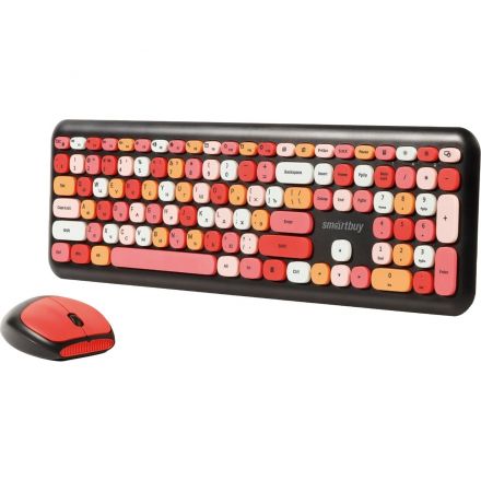 Набор клавиатура+мышь Smartbuy мультимедийный, черный(SBC-666395AG-K)
