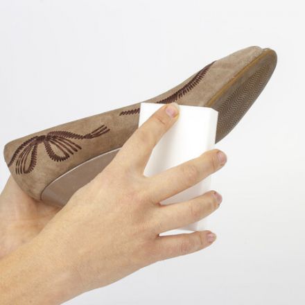 Губка-ластик МЕЛАМИНОВАЯ для удаления пятен, для чистки кухни, уборки, обуви, 10,5х6х2,5 см, КОМПЛЕКТ 2 шт., колорбокс, BRAUBERG, 606892