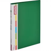 Папка с зажимом Attache А4 0.7 мм зеленая (до 150 листов, с карманом для CD и визиток)