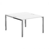 Стол 2-х местный XGWST 1214.1 Белый/Нержавеющая сталь 1200х1406х750 XTEN GLOSS