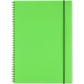 Бизнес-тетрадь Тетрадь Attache Неон А4 96л, кл.спираль, обл. тонкий пластик, цв.зеленый