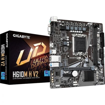 Материнская плата GIGABYTE H610M H V2, s1700, intel H610, 2xDDR5, mATX