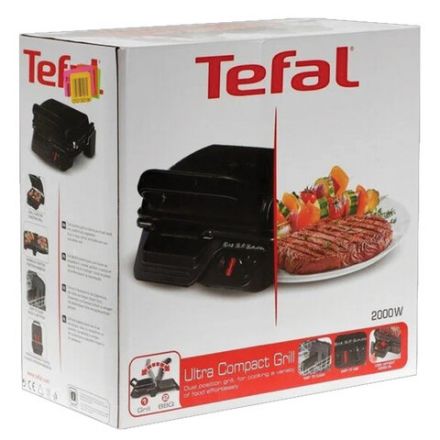 Электрогриль TEFAL GC305816, 2000 Вт, съемные панели, регулировка температуры, черный, 1500636334