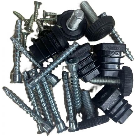 Стеллаж TI_Комус Онега-10, 5 полок, рег опоры, 675х1950мм, дуб вотан