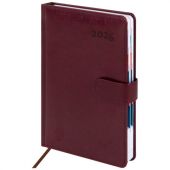 Ежедневник датированный 2026 А5 148х218 мм, GALANT "Ritter", под кожу, бордовый, 117493