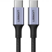 Кабель UGREEN USB C PD 100 Вт, в оплетке, черный. 1м (70427) Кабель UGREEN USB C PD 100 Вт, в оплетке, черный. 1м (70427)