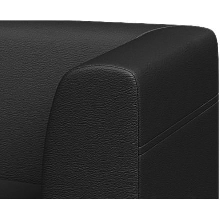 Диван MV_ДОМИНО 3-М (Dm3-2) к/з Or16/Ec3001 черный