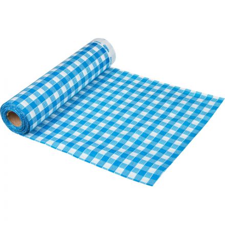 Скатерть одноразовая Luscan, 120х200см 6шт/рулон, синяя клетка Скатерть одноразовая Luscan, 120х200см 6шт/рулон, синяя клетка