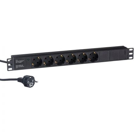Блок розеток ExeGate ServerPro PDU-19H603 Al-6S-EU2.5CU EX280828RUS