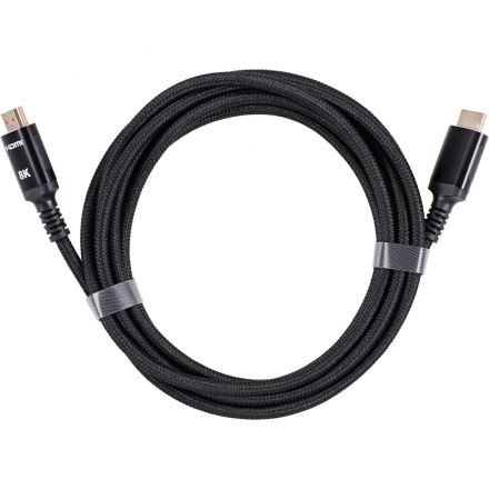 Кабель HDMI 19M/M,ver. 2.1 8KX60Hz (Econom) оплетк 3m iOpen <ACG859B-3.0