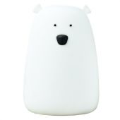 Ночник силиконовый LED "Медведь" 111x111x160 мм, белый свет/RGB, таймер, USB, аккумулятор 1200 мАч, DASWERK (ДАСВЕРК), 238938