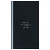 Телефонная книга А5, 80л., 7БЦ, OfficeSpace "Моноколор. Dark", выборочный УФ-лак, с высечкой