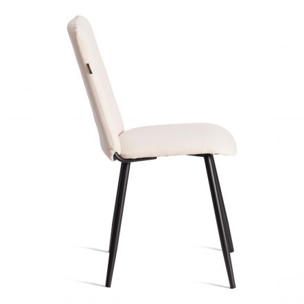 Стул обеденный Asti TREND, велюр, молочный/черный, 4