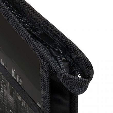 Папка для рисунков и чертежей с ручками BRAUBERG А3, пластик, молния сверху, "Night city", 273410