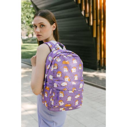 Рюкзак HEIKKI DREAM (ХЕЙКИ) универсальный, с карманом для ноутбука, эргономичный, "Hamster", 42х26х14 см, 273850