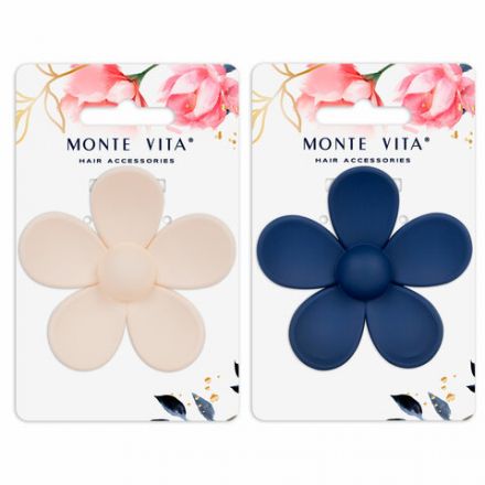 Краб для волос 7 см, soft-touch, АССОРТИ, MONTE VITA (МОНТЕ ВИТА), 457013