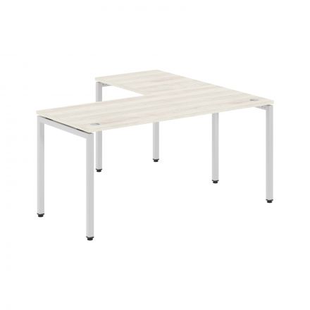 Стол угловой XSCT 1615 Сосна Эдмонт/Алюминий 1600х1500х750 XTEN-S