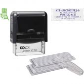 Штамп самонаборный NEW Printer С30-Set 5 стр.18х47мм 2 кассы корпус черный