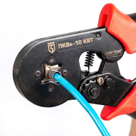 Кримпер КВТ для опрессовки втулочных наконечников 74712