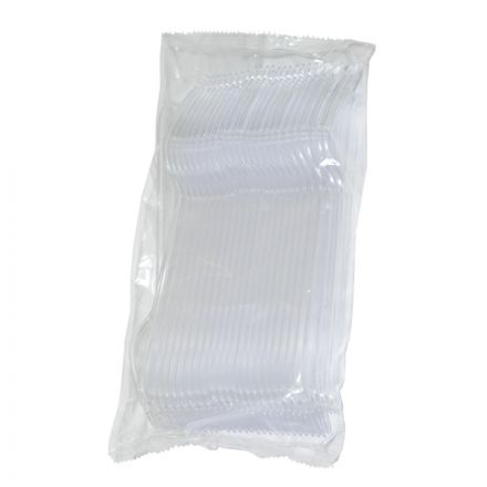 Вилка одноразовая прозрачная, 18 см, ПС 2000шт./кор