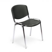 Стул для посетителей Изо черный(пластик/хром)